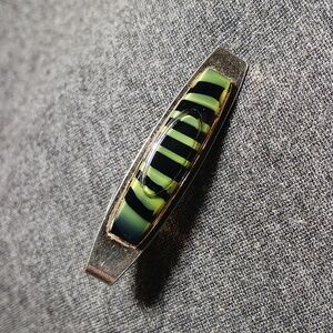 Vintage Art Glass tie clip